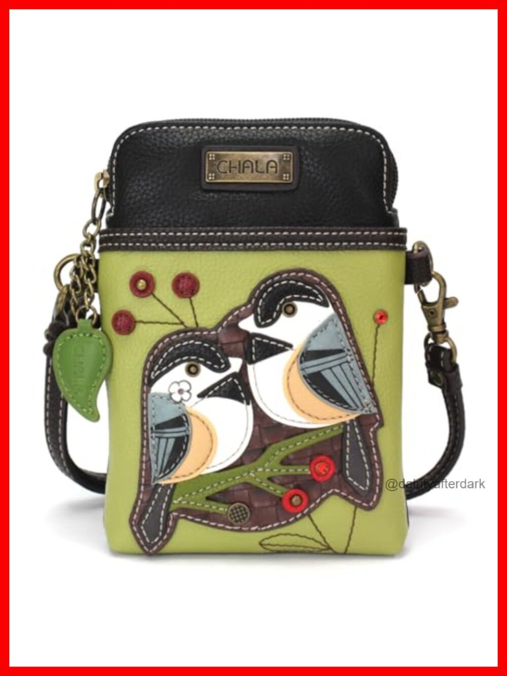 Crossbody Cell Phone Purse Vegan Leather Adjustable Strap Multicolor Handbag